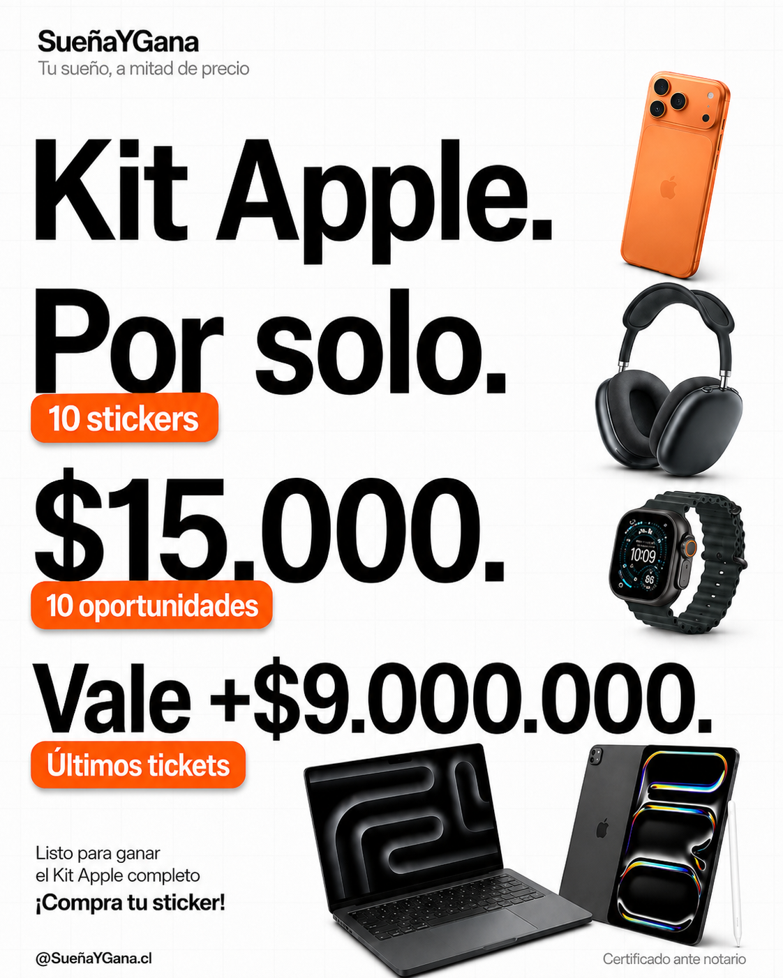 💎 10 Stickers — $15.000 (Mejor valor)